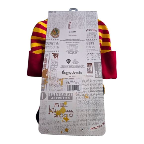 Harry Potter Baby Hat and Bootie Sock Gift Set Newborn Accessories 0-12 Months - Picture 2 of 2